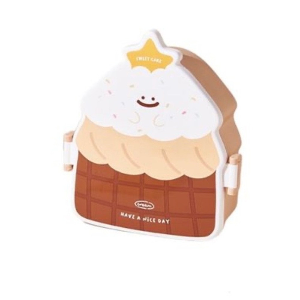Cupcake Shaped Lunch Box for Kids - brown